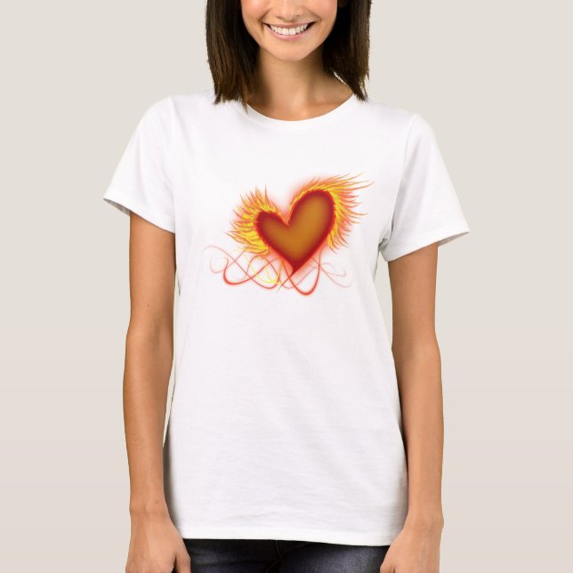 T-shirt Coeur sur le feu (Devant)
