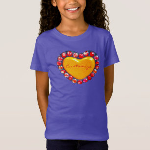 T-Shirt Coeur Thunder_Cove d'or