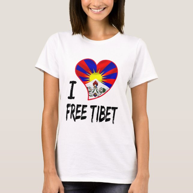 T-shirt coeur tibétain (Devant)