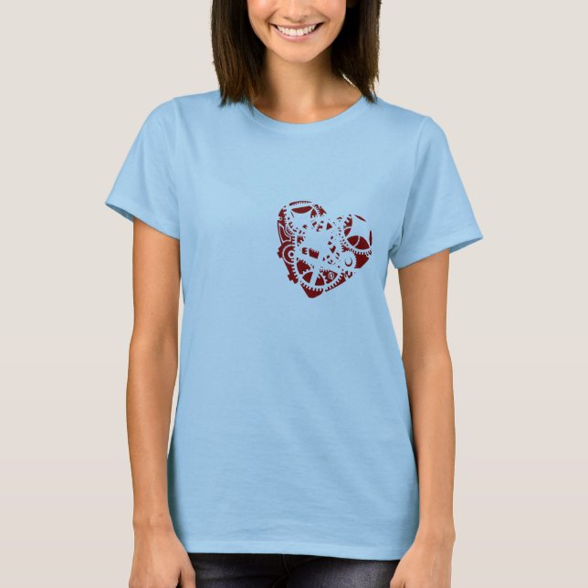 T-shirt coeur-travaux (Devant)