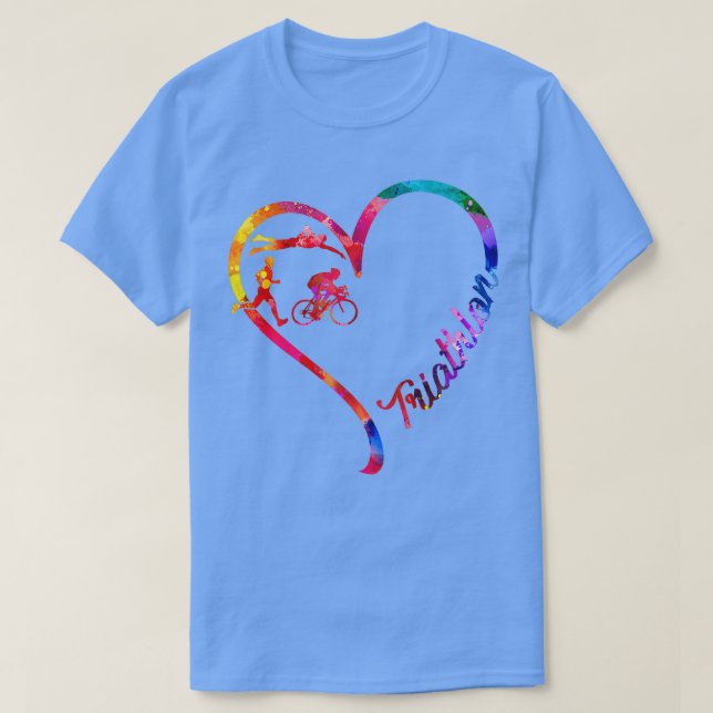 T-shirt Coeur triathlon (Design devant)