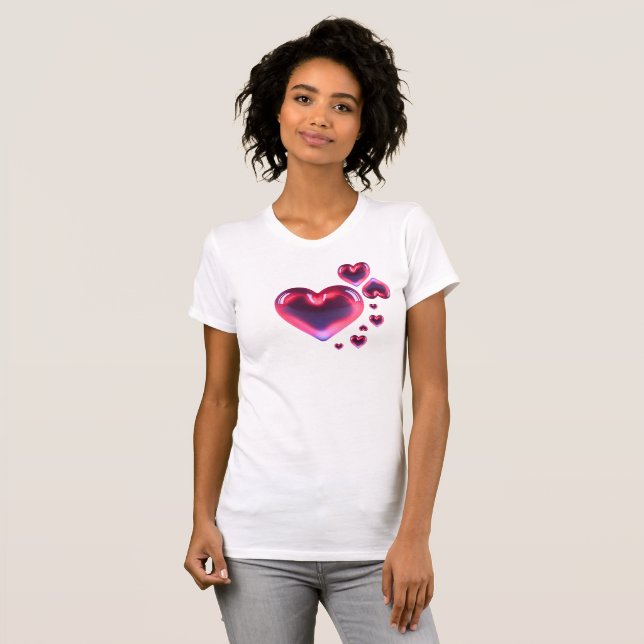 T-shirt Coeur Valentines (Devant entier)