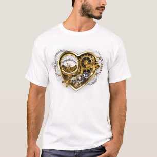 T-shirt Coeur vapeur avec un manomètre