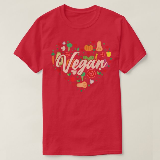 T-shirt Coeur végétal végétal (Design devant)