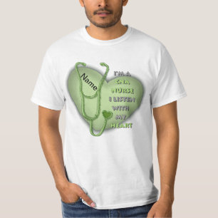 T-shirt Coeur vert Infirmière CNA