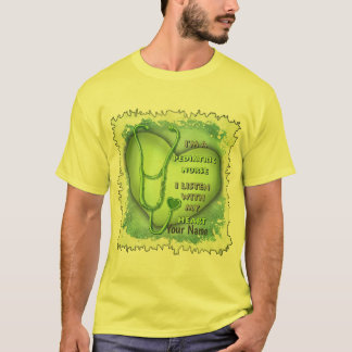 T-shirt Coeur vert Infirmière pédiatrique