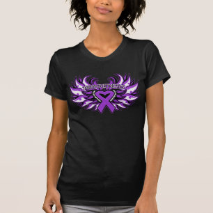 T-shirt Coeur Wings.png de conscience de lupus