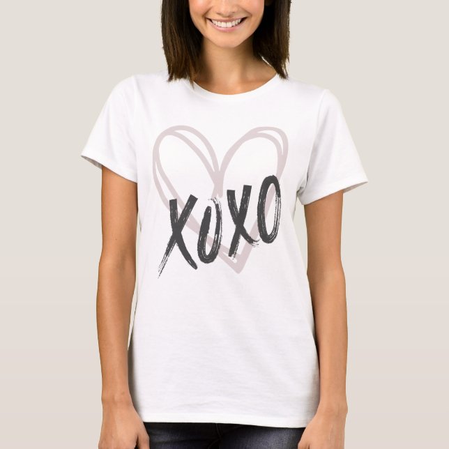 T-shirt Coeur X et O'x XOXO (Devant)