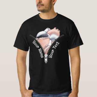 T-shirt Coeur Zipper