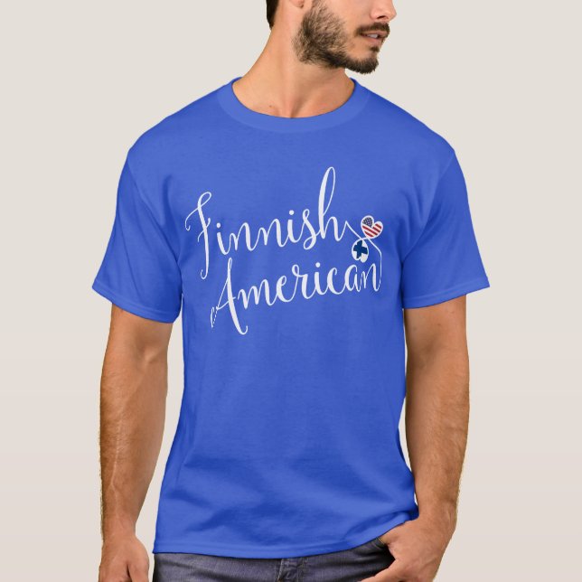 T-shirt Coeurs Américains Finlandais, Finlandais (Devant)