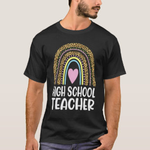 T-shirt Cœurs Arc-en-ciel Heureux Jour de Rentrée des Clas