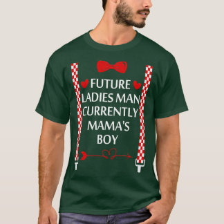 T-shirt Coeurs Bow Cravates Suspendants Valentines Jour Ga