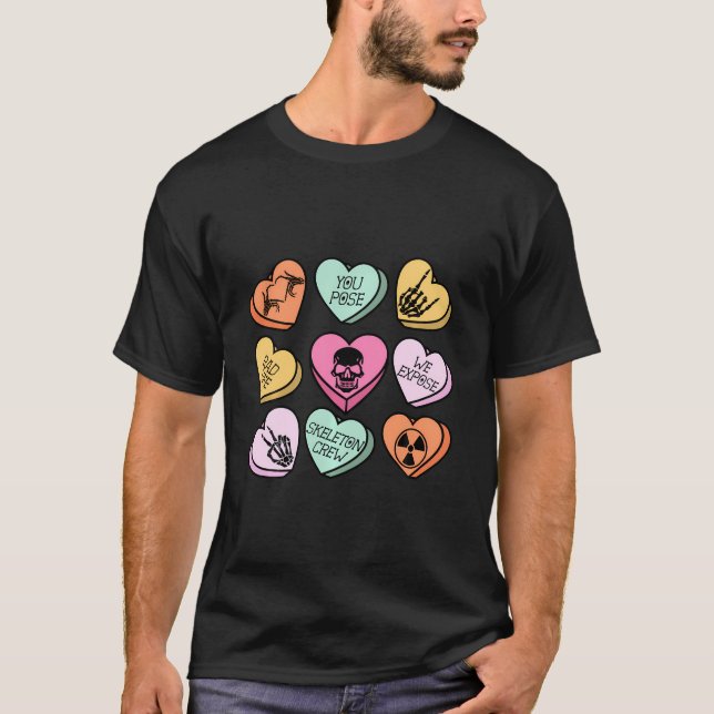 T-shirt Coeurs Candy Radiologie Rad Tech Valentines Day Ra (Devant)