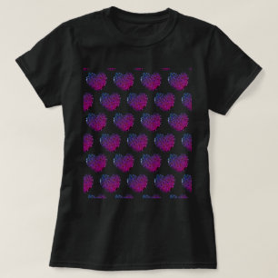 T-Shirt coeurs carrelés pour femmes