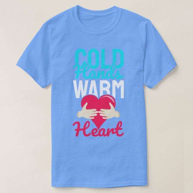 T-shirt Coeurs chauds des mains froides (Design devant)