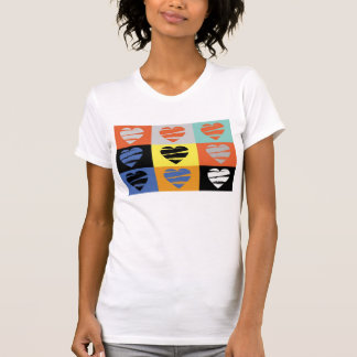 T-shirt Coeurs colorés