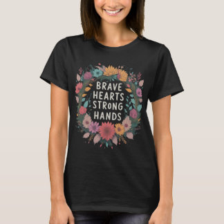 T-shirt Coeurs courageux Mains fortes