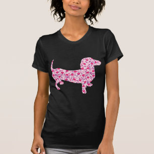 T-shirt Coeurs Dachshund