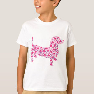 T-shirt Coeurs Dachshund