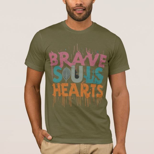 T-shirt Coeurs d'âmes braves (Devant)