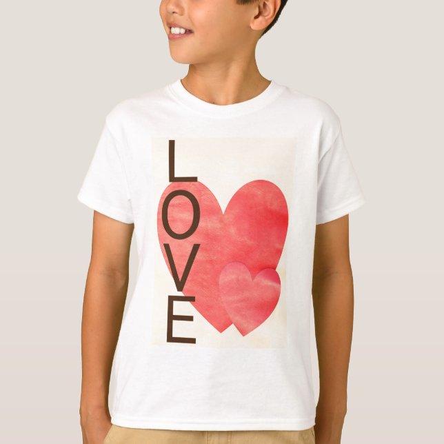 T-shirt Coeurs d'amour (Devant)