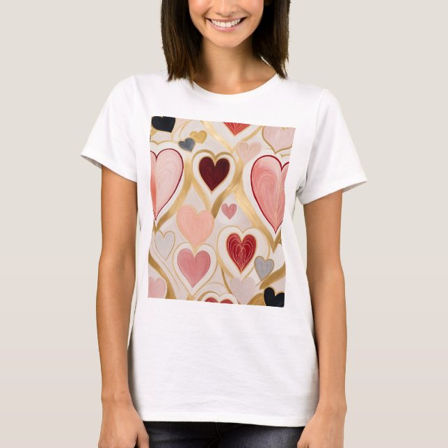 T-shirt Coeurs d'amour (Devant)