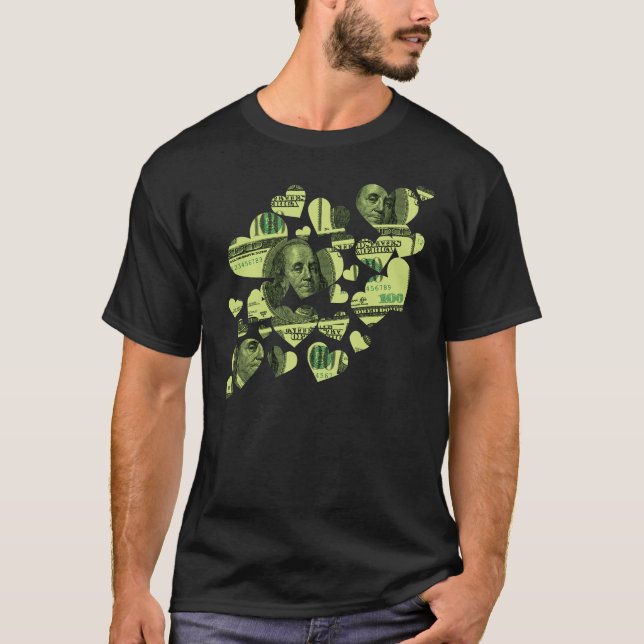 T-shirt Coeurs d'argent (Devant)