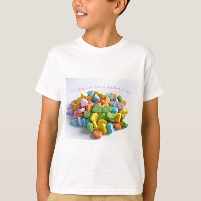 T-shirt Coeurs de bonbons (Devant)