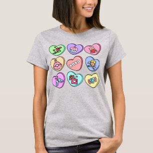 T-shirt Coeurs de bonbons Valentine