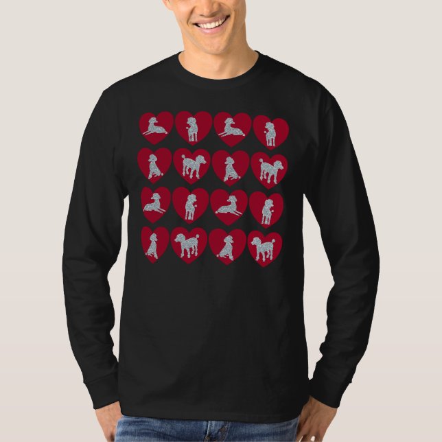 T-shirt Coeurs de caniche (Devant)