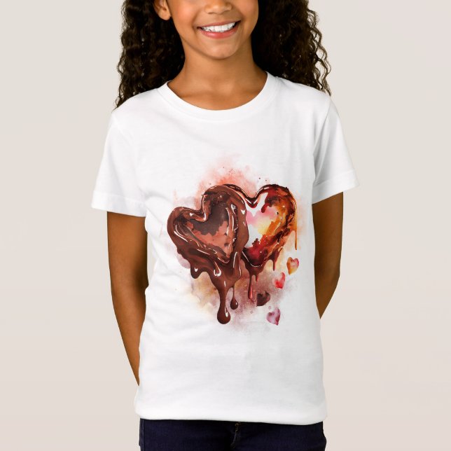 T-Shirt Coeurs de chocolat (Devant)