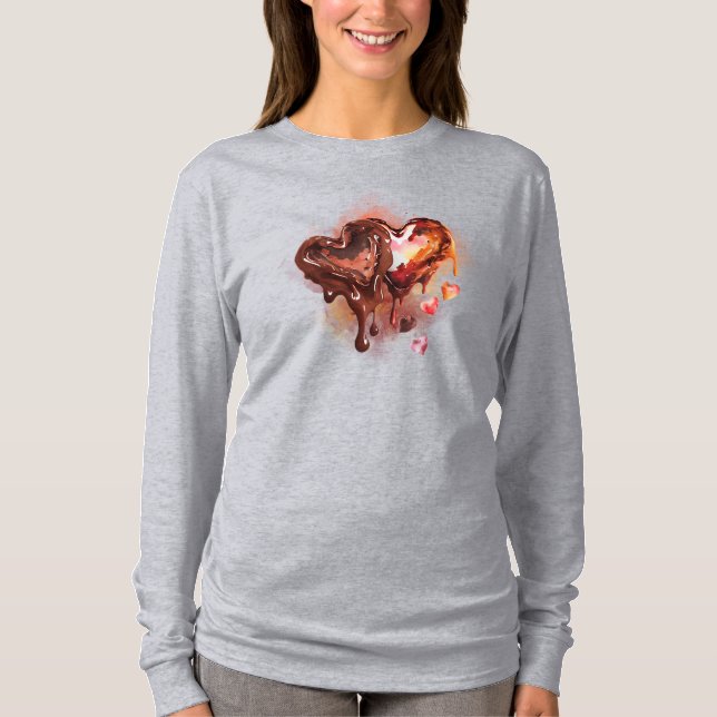 T-shirt Coeurs de chocolat (Devant)