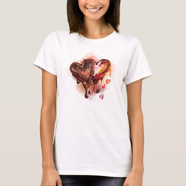 T-shirt Coeurs de chocolat (Devant)