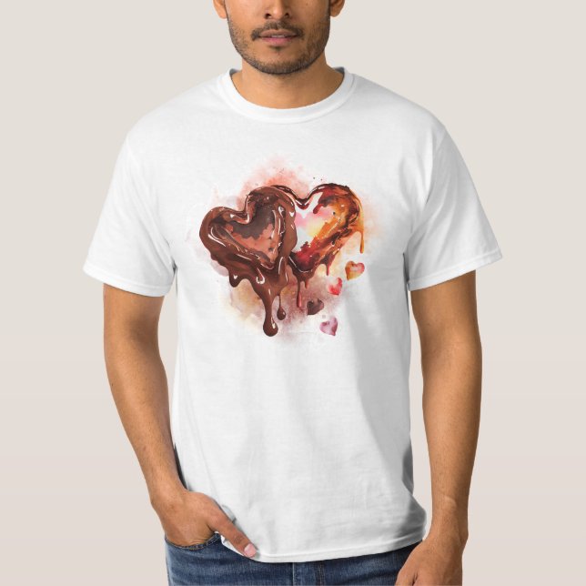 T-shirt Coeurs de chocolat (Devant)