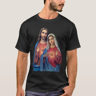 T-shirt Coeurs de Jésus et Marie très proches (Twin