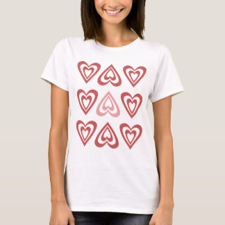 T-shirt Cœurs de la Saint-Valentin Mignons – Conception d'