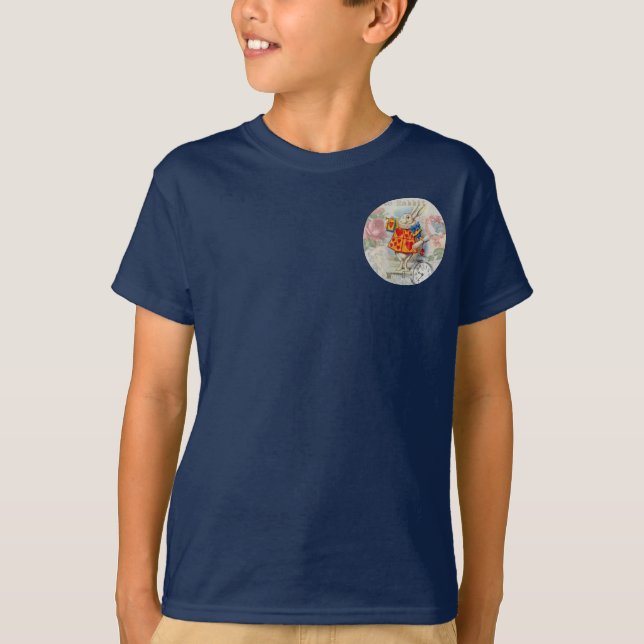 T-shirt Cœurs de Lapin Blanc Alice Classique (Devant)