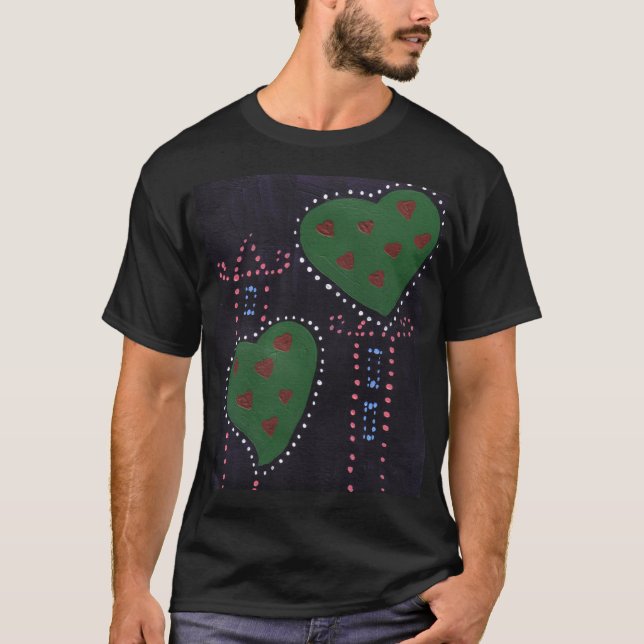 T-shirt cœurs de noël (Devant)