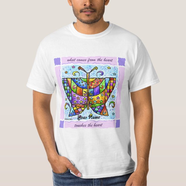 T-shirt Cœurs de papillon  (Devant)