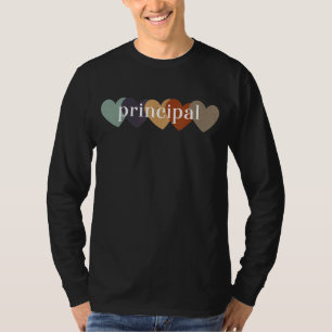 T-shirt Coeurs De Professeur Principal Retour À L'École En