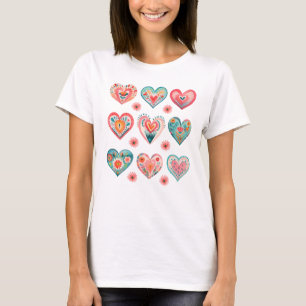 T-shirt Coeurs de Saint-Valentin