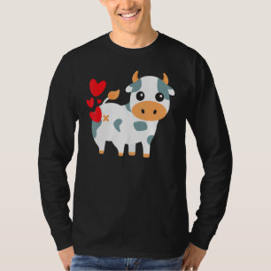 T-shirt Coeurs de vache Funny mignon Valentines Day