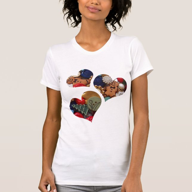 T-shirt Coeurs d'hommes de Gingergread (Devant)