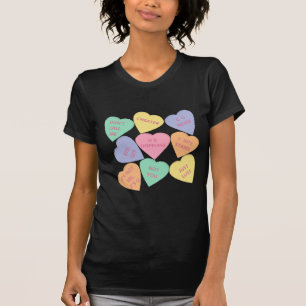 T-shirt Coeurs drôles de conversation de Saint-Valentin