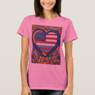 T-shirt Coeurs d'unité : Drapeau Héritage Hispanique T-Shi