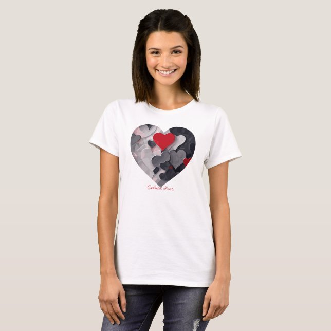 T-shirt Coeurs enchantés (Devant entier)