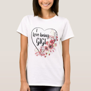 T-shirt Coeurs et fleurs