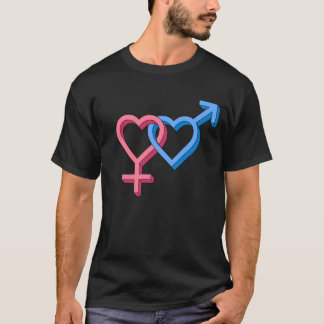 T-shirt Coeurs étroitement liés Amour et Unité