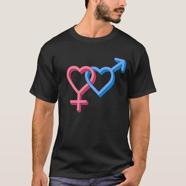 T-shirt Coeurs étroitement liés Amour et Unité (Devant)