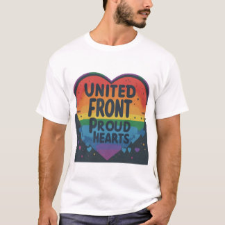T-shirt Coeurs Fiers Du Front Uni